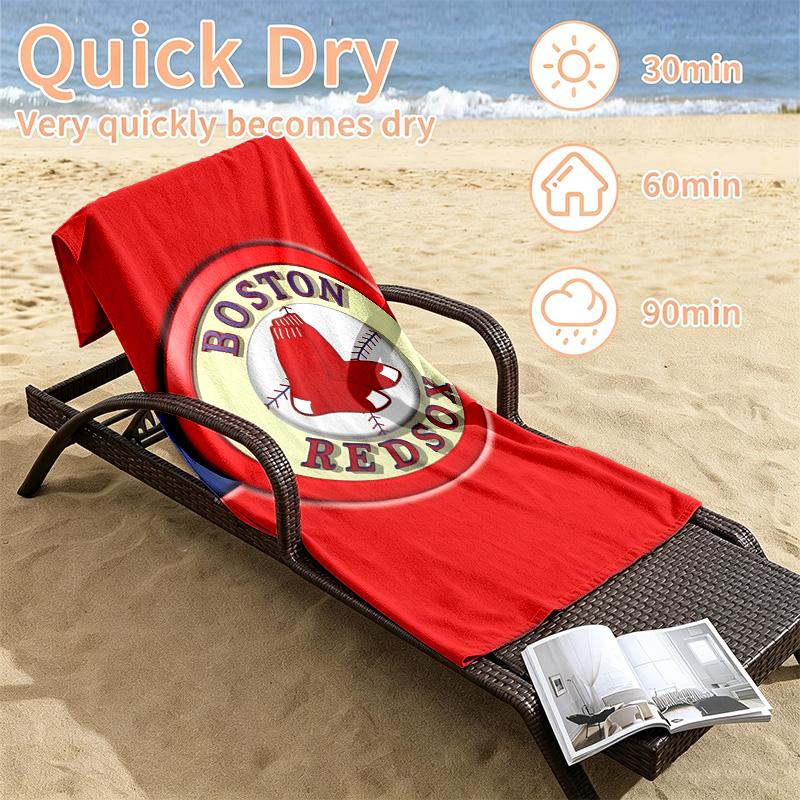 Boston Red Sox Beach towels also serve as bath towels summer essential a musthave for the outdoors the beach and the pool