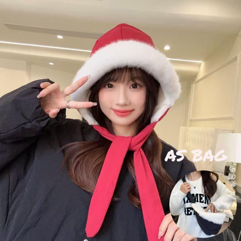 1pc Winter Warm Beanie Hat for Women,leisure Y2k Style Adjustable Pilot Hat,as A Bag,Long Ear Straps Peruvian Cover Ear Beanie