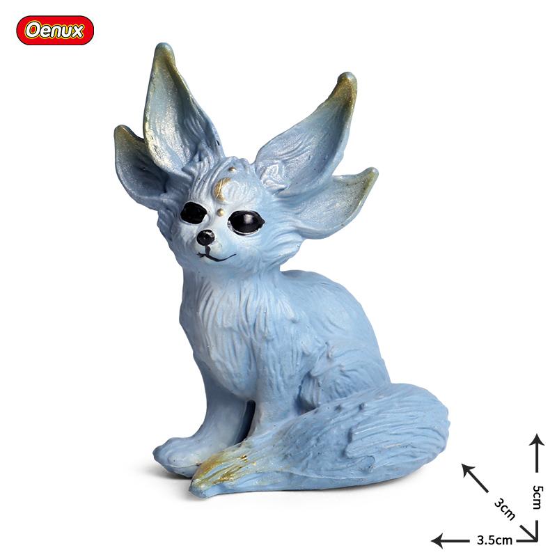 Oenux Original Genuine Fairy Tale Fly Horse Simulation Animal Mythical Elves Elf Pegasus Action Figures Model PVC Cute Kids Toy