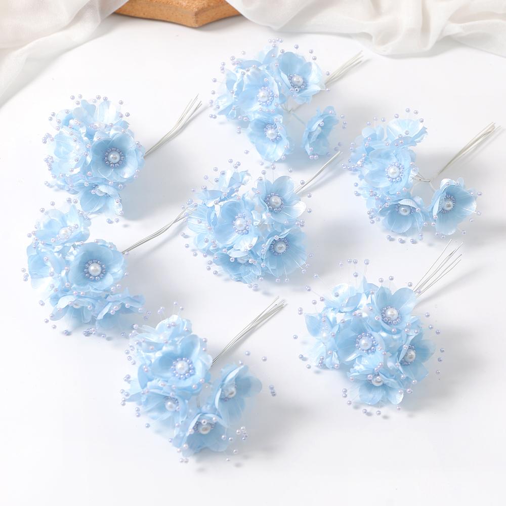 

1/2Pcs Artificial Flowers Bouquet 12CM Fake Flower Bouquet for Home Decor Garden Wedding Decoration Bride Craft Gift Accessories 1Pcs