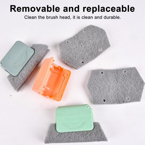 Window Track Cleaner Brush Compact Design Gap Cleaning Brush Hand-held Groove Cleaning Tools Window Cleaner