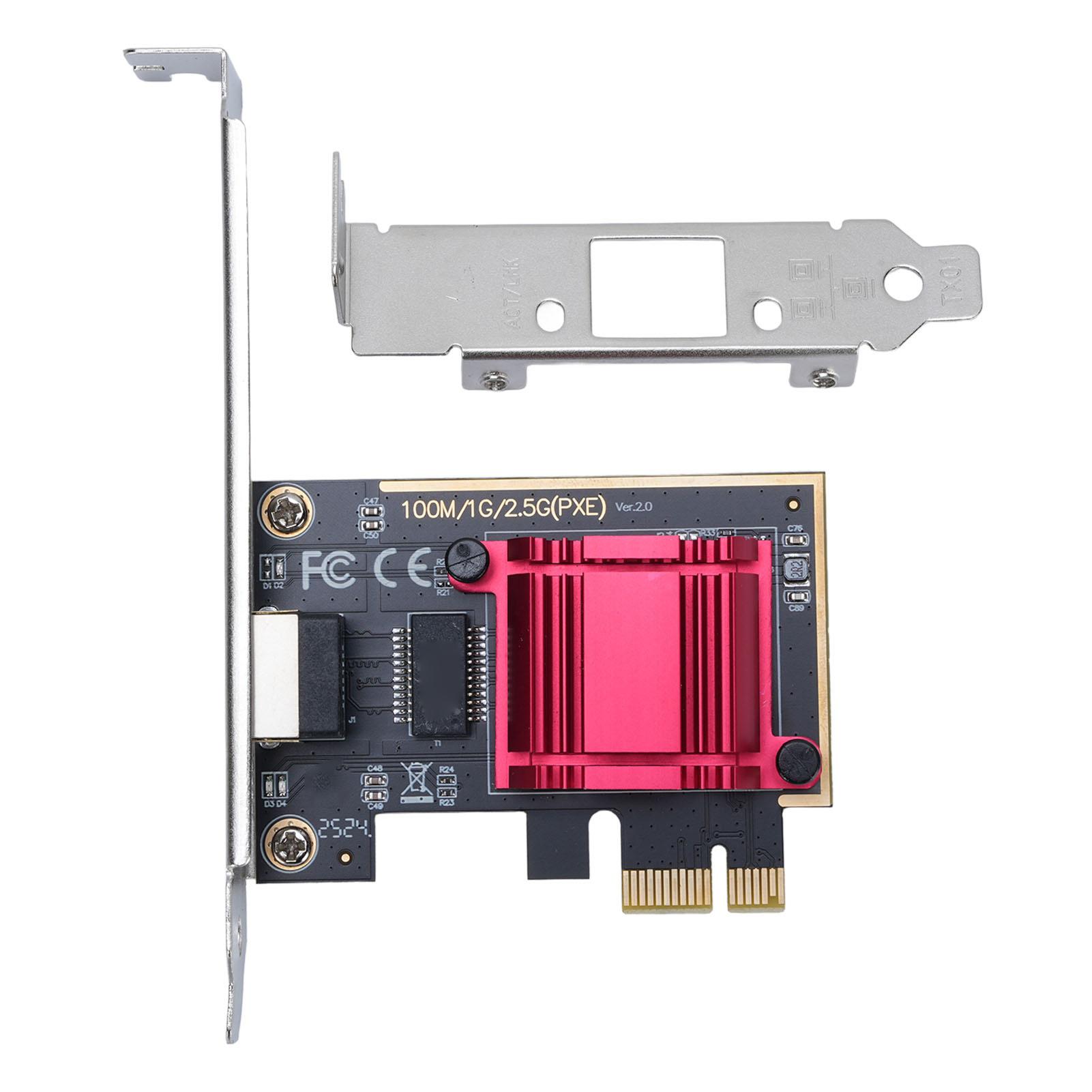 

PCIe 2.5G Ethernet Card 10 100 1000M Gigabit Ethernet Card for Wins7 8 10 11 Computer Network