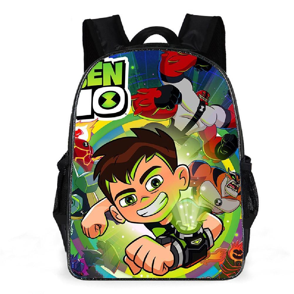 Less Hacker Ben10 Backpack Elementary And Secondary School School Bag Printed Backpack Large Size