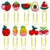 Cherry Fruit PVC Decorative Paperclip Bookmark