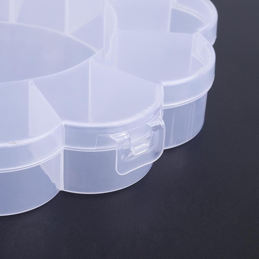 PVC Compartments Adjustable Practical Flower Storage Box Bead Ring Box Jewelry Presentation Organizer