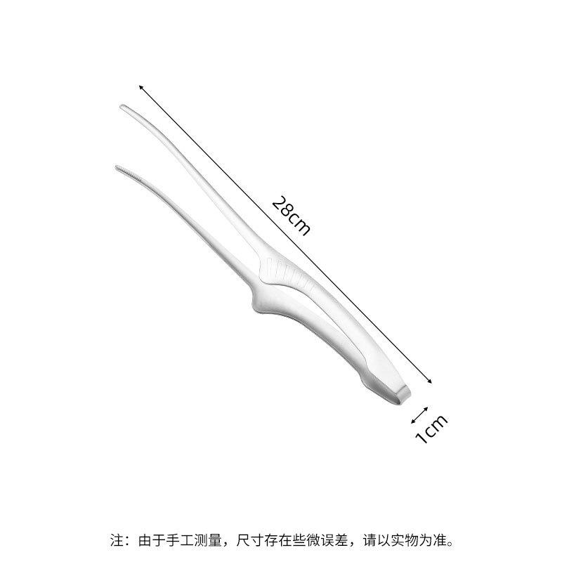 430 Stainless Steel, Korean Style Barbecue Clip, Stainless Steel Food Clip, Round Head Barbecue Clip, Pointed Meat Clip, Self-service Food Clip