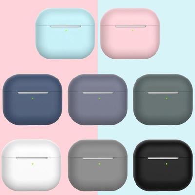 Capa de proteção de silicone macio à prova de choque para Appe Airpods 3 (2021) Protetor de caixa de fone de ouvido para Airpods (2021)