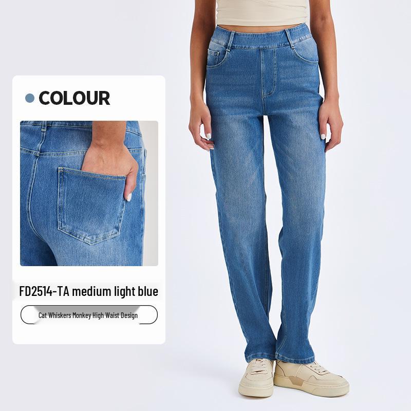 Женские трансграничные йога-фитнес штаны, Высокоэластичные, Стройнящие, С карманом, Узор «Кошачьи усы», Дышащие, Повседневная верхняя одежда. Large