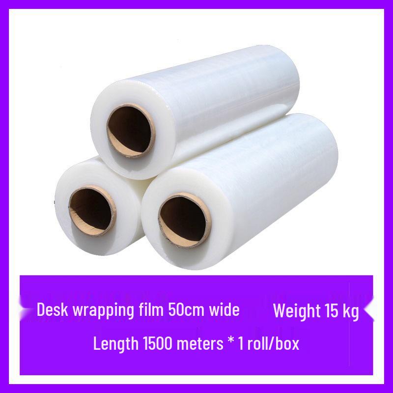 50 cm breite Kunststoff-Schutzfolie auf Rolle - PE Industrielle Frischhalte-Verpackungsfolie