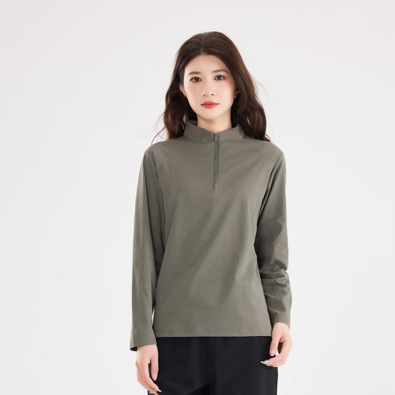 Vepeal Couple's Fashion Stand-Collar Long-Sleeve T-Shirt