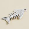 6pcs Different Bone Tail Fish Charm Ocean Animal Pendants Stainless Steel Charms For Jewelry Making Supplies Handmade Materials