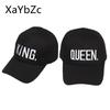 Fashion Couple King Queen Embroidered Baseball Cap Pure Cotton Spring Summer Hat
