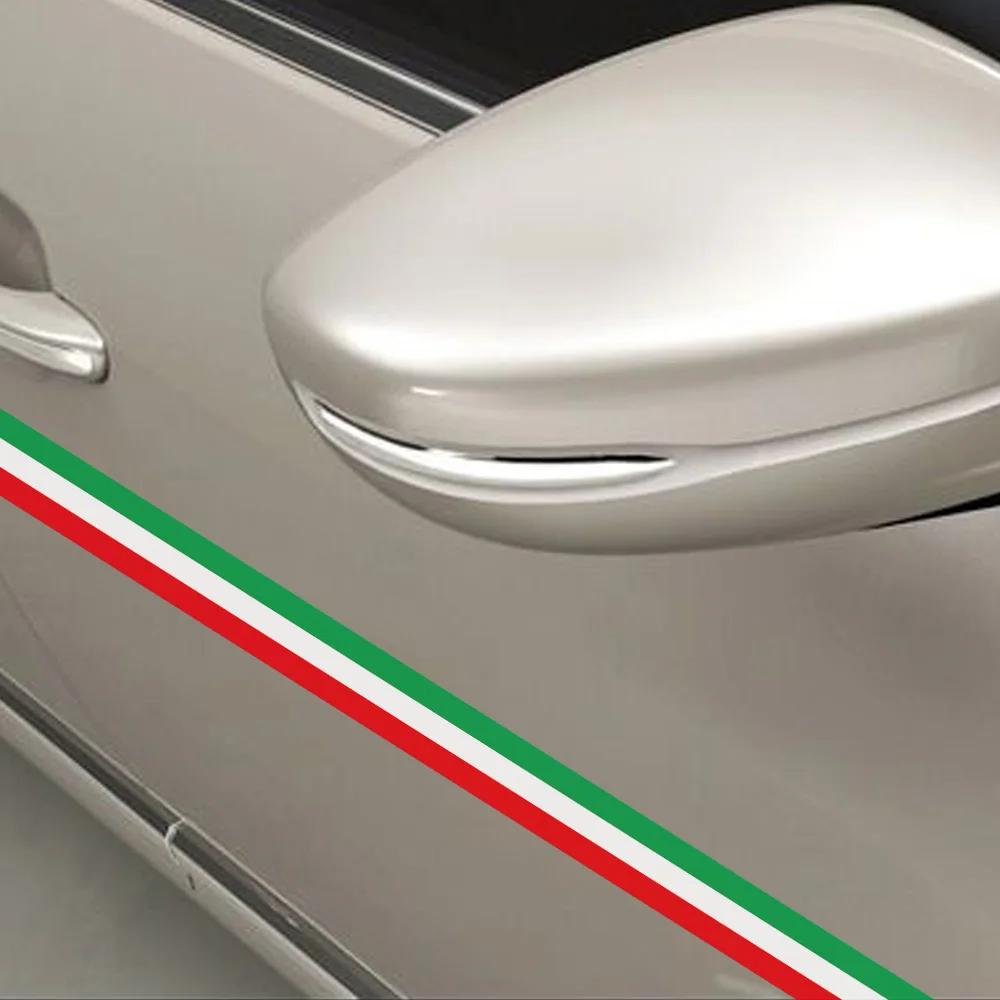 40 X1,5 Cm PVC Italia Bandiera Lunga Striscia Adesiva Decalcomania Distintivo Colore Vivace Adesivo Universale per Auto Styling Auto Accessori Auto
