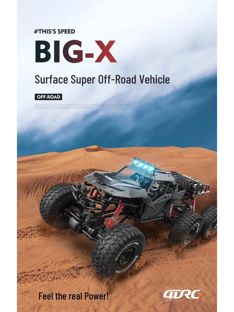 9213 XL 70cm Remote Control 4WD Off-Road Climber Alloy Toy Car for Kids