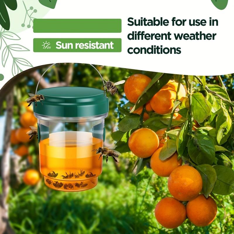 1pc Outdoor Hanging Bee Catcher For Fruit Tree Insect Repellent Protection Reusable Wasp Insect Traps Gardening Accessories