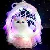 Lace Hanging Basket with Light-Up Plush Cat - Perfect Gift for Girlfriend or Doll Lovers