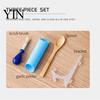 Portable Garlic Mincer Ceramic Grater Plate, Embossed Grinding Dish for Grating Manual Food Crusher Wasabi Ginger Cheese Chocolate Carrot Fruits