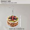 2D Flat Funny Imitation Dessert Food Drop Dangle Earrings for Women Acrylic Cute Strawberry Cake Earrings Cute Simulation Dessert Food Snacks Earrings