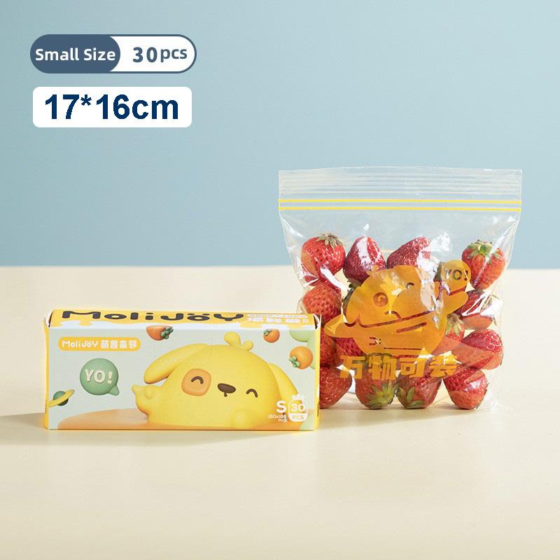 Reusable Zip Lock Bag Food Grade Transparent Storage Bag Refrigerator Fresh-keeping Bag Food Sealed Fruit Food Freezing Special