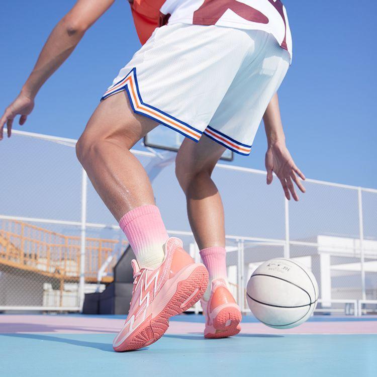 New 361° Big3 4.0 QUICK Cushioning Anti Slip And Wear Resistant Support Low Top Basketball Shoes Unisex White Red 572321105-7