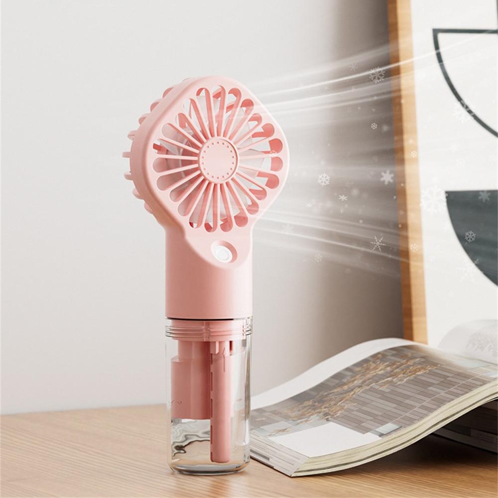 Spray Humidification Fans Mini Portable Handheld USB Rechargeable Fan Air Cooler Outdoor Travel Hand Fans Ventilation Fan Summer