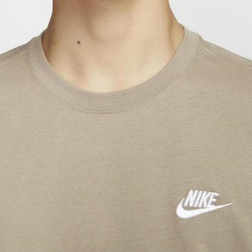 Nike Sportswear Club Soft Comfortable Casual Short Sleeve T-Shirt Men Tops Khaki AR4999-248