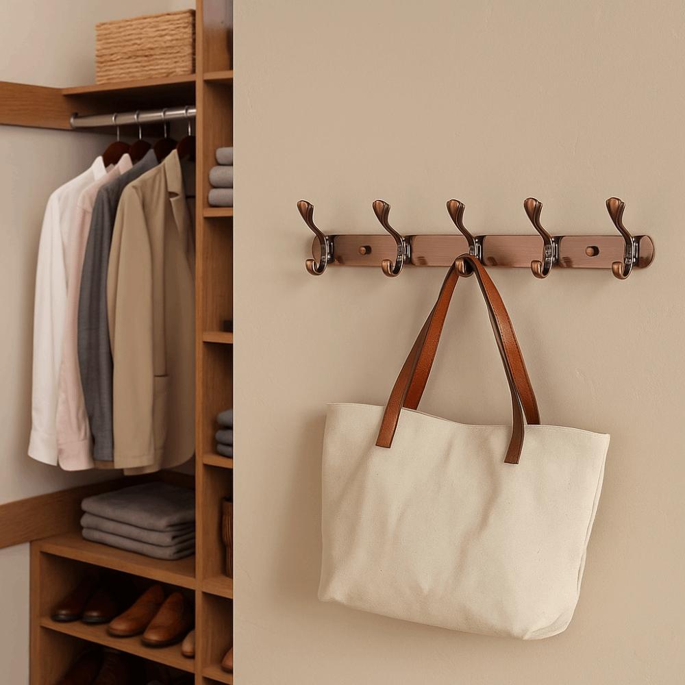 Stainless Steel Wall Hooks High Capacity Clothes Hook Luxury Bathroom Hardware Bath Accessories