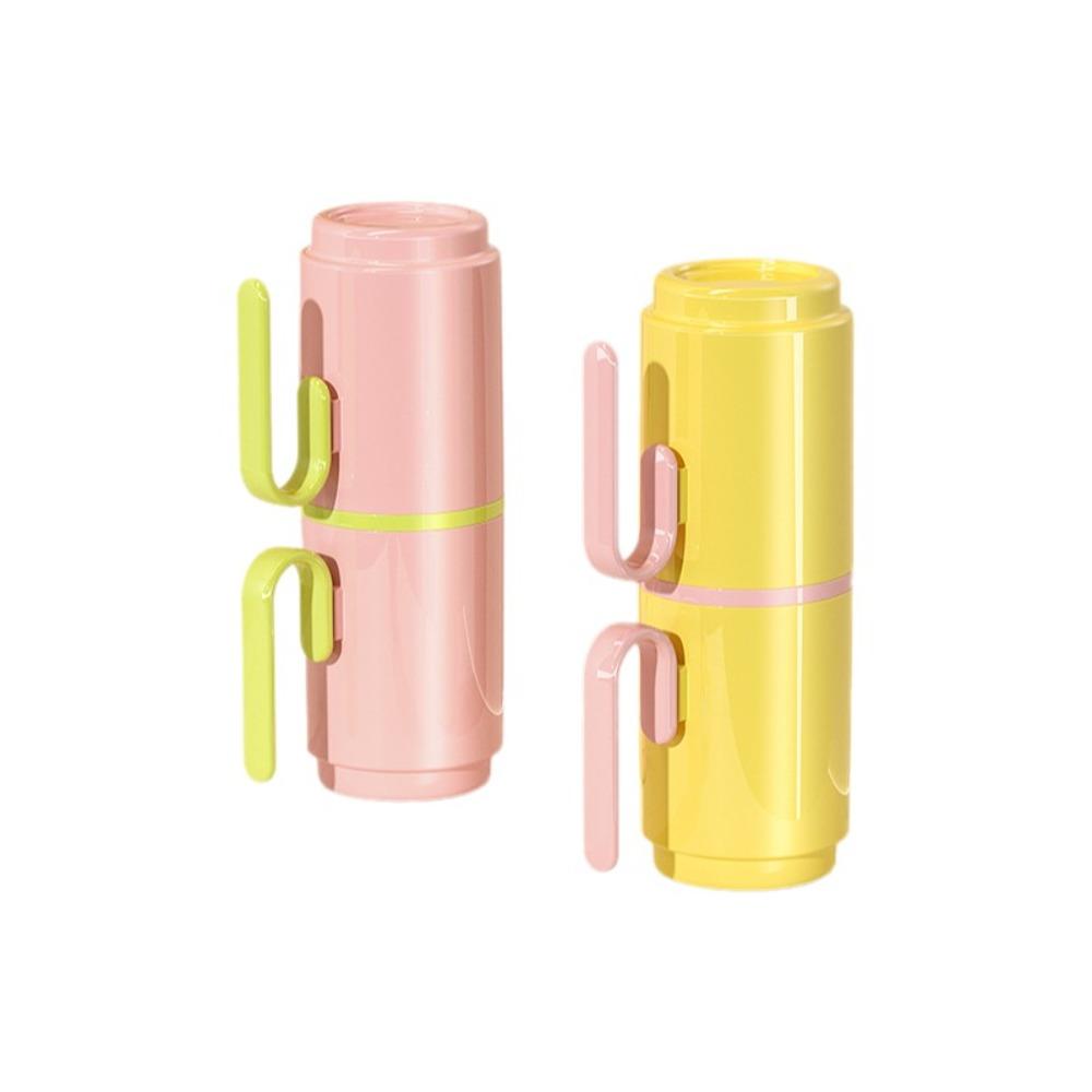 

2-in-1 Toilet Cup Plastic Toothbrush Cup Convenient Tooth Cup Travel Style 3