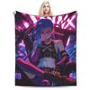 Arcane Vi Jinx Blankets Quality Warm  Throw Blanket Autumn Students Living Room Aesthetic Bedspread