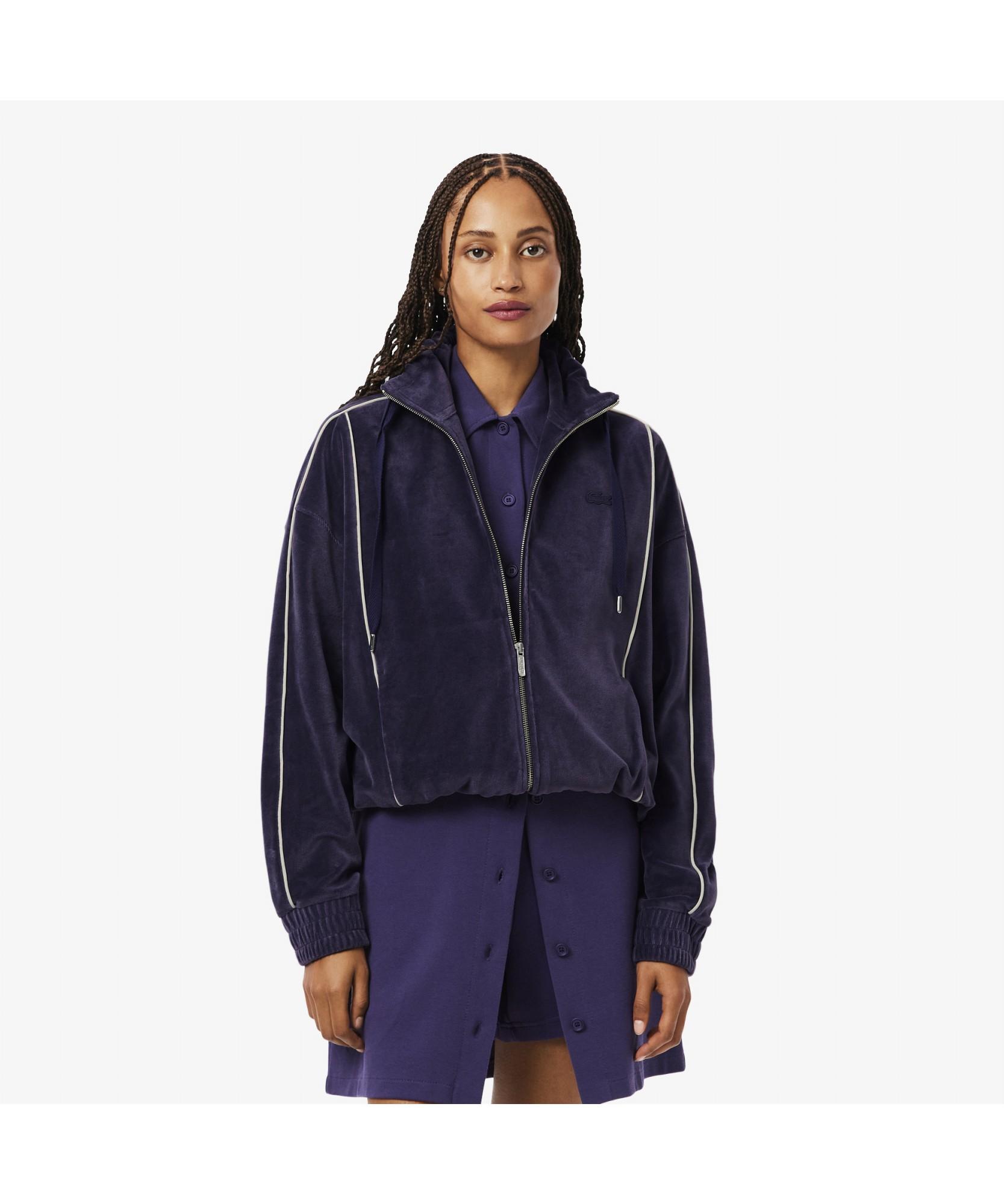 Lacoste Women`S Velvet Sweat Track Top