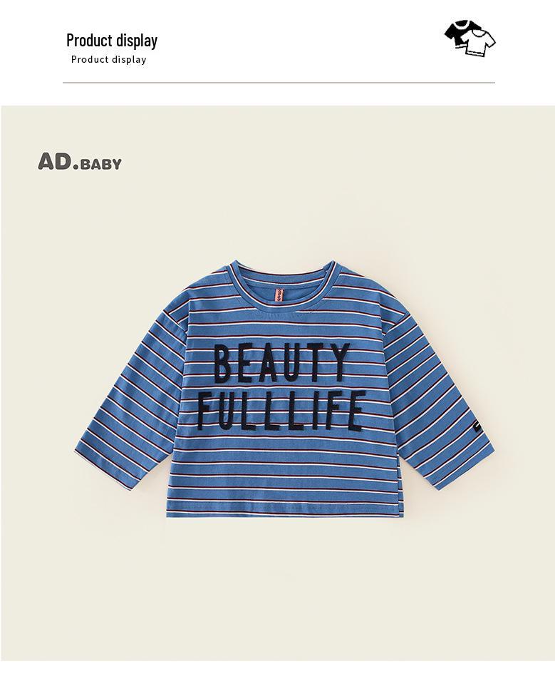 2025 Herbst Kinder Koreanischer Stil Mode Sweatshirt & T-Shirt: Trendige Oberteile für Jungen und vielseitige Basisschichten für Mädchen