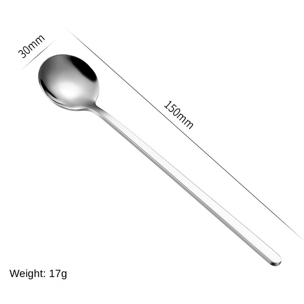 Stainless Steel Round Spoon Bird's Nest Tremella Spoon Honey Dessert Wedding Ceremony Mixing Spoon Coffee Spoon