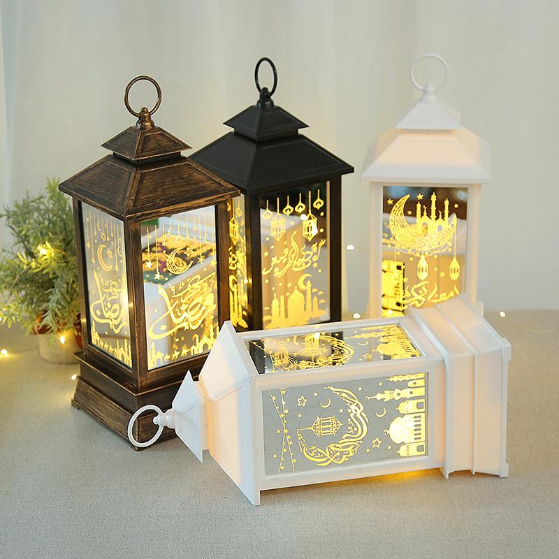 Led Lantern Light Eid Mubarak Decoration For Home Islamic Muslim Festival Party Ramadan Kareem Decor Home Decoration Gifts