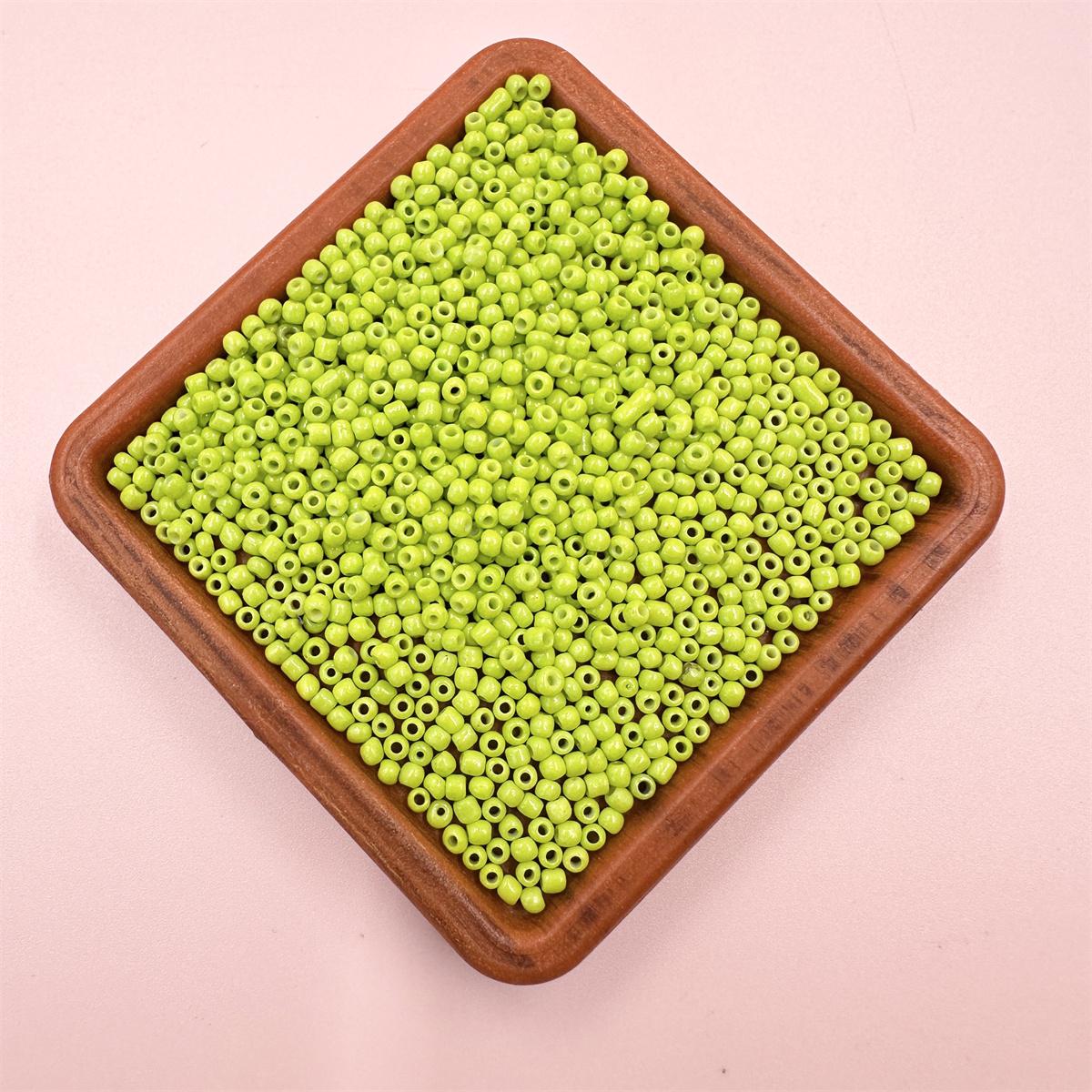 

3000 шт. 2 мм, браслет, намисто, бісер, фурнітура для ручних аксесуарів, міні-шарм, розпірні намистини для виготовлення ювелірних виробів, DIY, чеське скло колір зеленого яблука