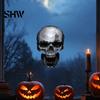 Creative Holiday Gifts for Friends Halloween Skull Static Window Stickers, Realistic Glass Decals, Waterproof PVC Spooky Home Decor Party Clings,