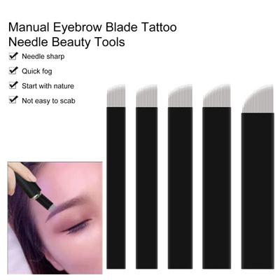 Īpaši tieva Microblading adata 0,18 mm vienreizējās lietošanas adatas asmeņa permanentais grims vienreizējas lietošanas uzacu tetovējums personīgai lietošanai