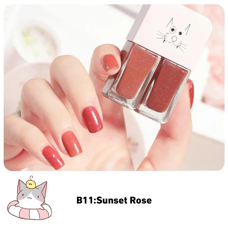 

Двухцветный лак для ногтей без запекания, быстросохнущий, долговечный, телесного цвета, лак для ногтей на водной основе, студенческий премиум-класс, белый прозрачный цвет, хит 2024 года.