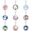 55MM Anime Re:ZERO - Starting Life In Another World Keychain Natsuki Subaru Key Chain Acrylic Model Plate Christmas Gifts