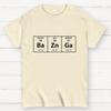 Baznga Periodic Table Cotton Casual Cool Loose T-Shirt