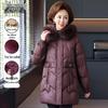 Xuezhongfei Women's Mid-Length Winter Down Jacket with Fox Fur Hood