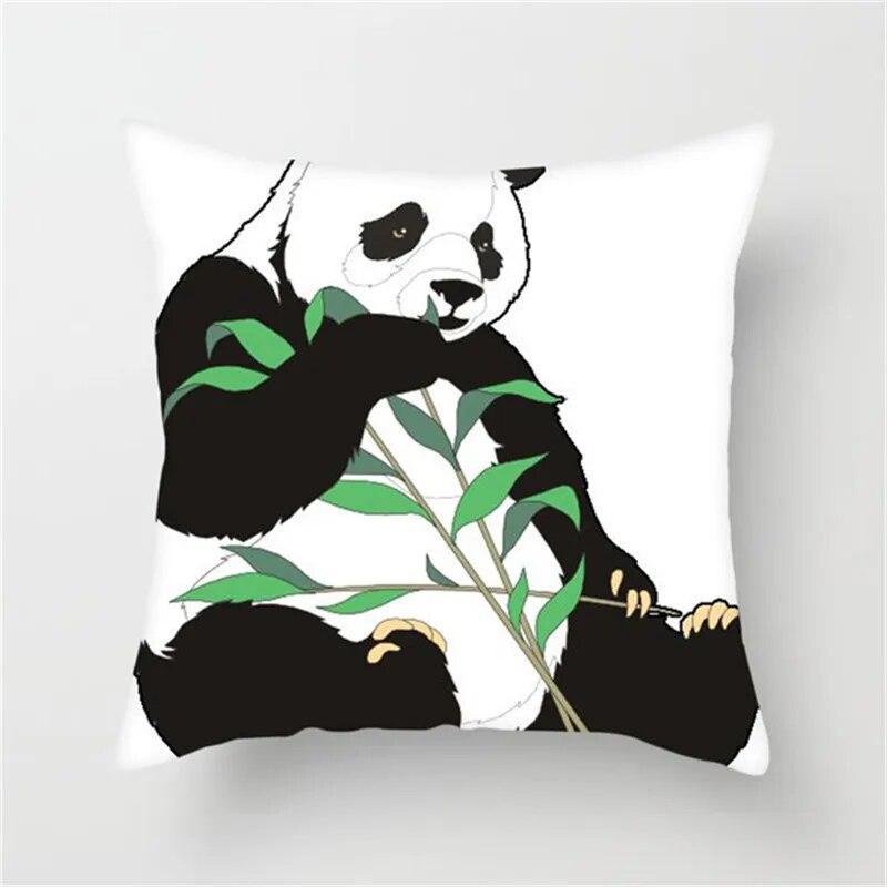 Sofa Schlafzimmer Niedlicher Panda Kissenbezug Nationales Schatz Kissen Decke Heimdekoration