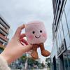 Adorable Soft And Creative Two-tone Marshmallow Plush Keychain Doll For Couples