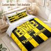 Custom Name Bedding Set 3 PiecesBorussia Dortmund Print Duvet Cover + 2 Pillowcases Soft Bed Decor