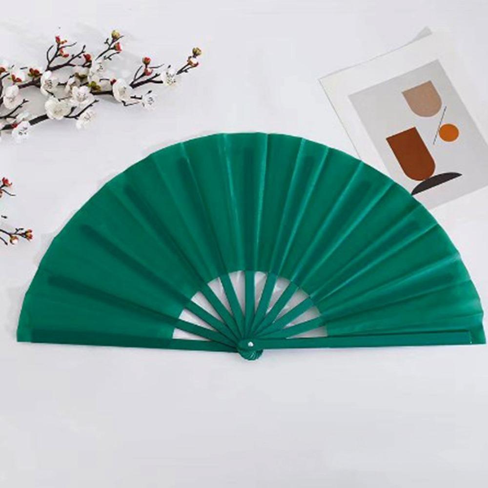 Plastic Bone Chinese Tai Chi Yoga Kung Fu Fan 33cm Hand Folding Stage Fan  Wedding Party Decor