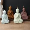 3D Maitreya Buddha Candle Silicone Mold DIY Buddha Statue Resin Gypsum Concrete Mold Mould Home Garden Decorations Craft Mold