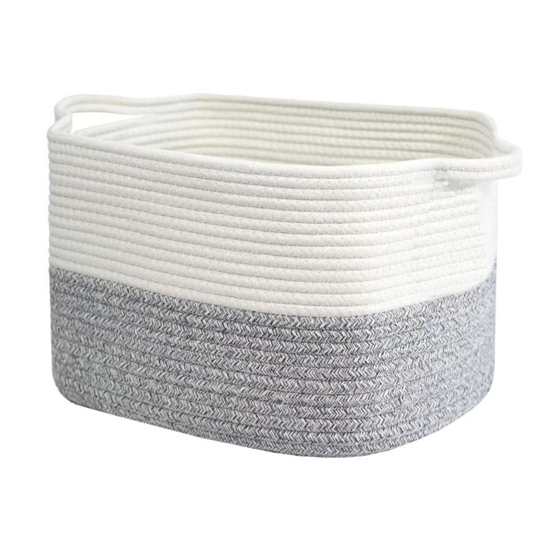Корзина для хранения с ручкой элегантная корзина для белья корзина для грязной одежды ручной работы практичный шкаф и полка 13980₽