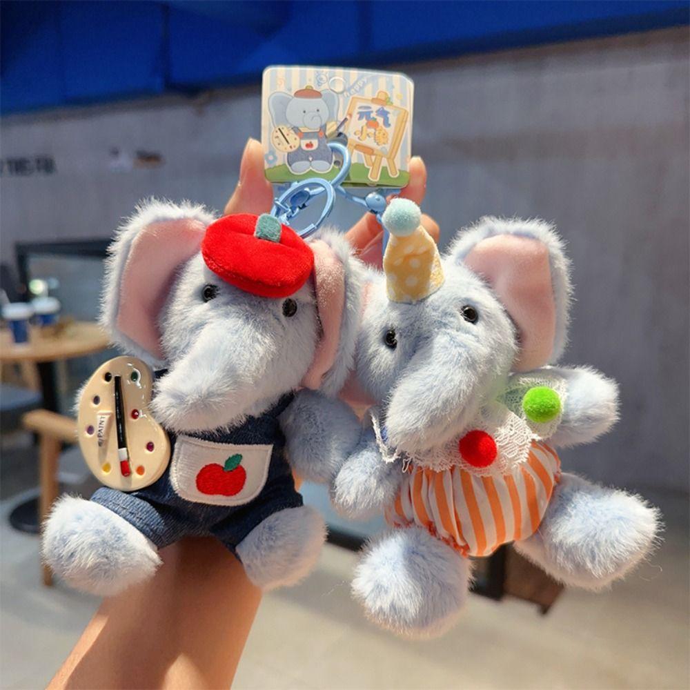 Animals Plush Capybara Keychain Cartoon Guinea Pig Pendant Plush Capybara Dolls  Backpack Decor