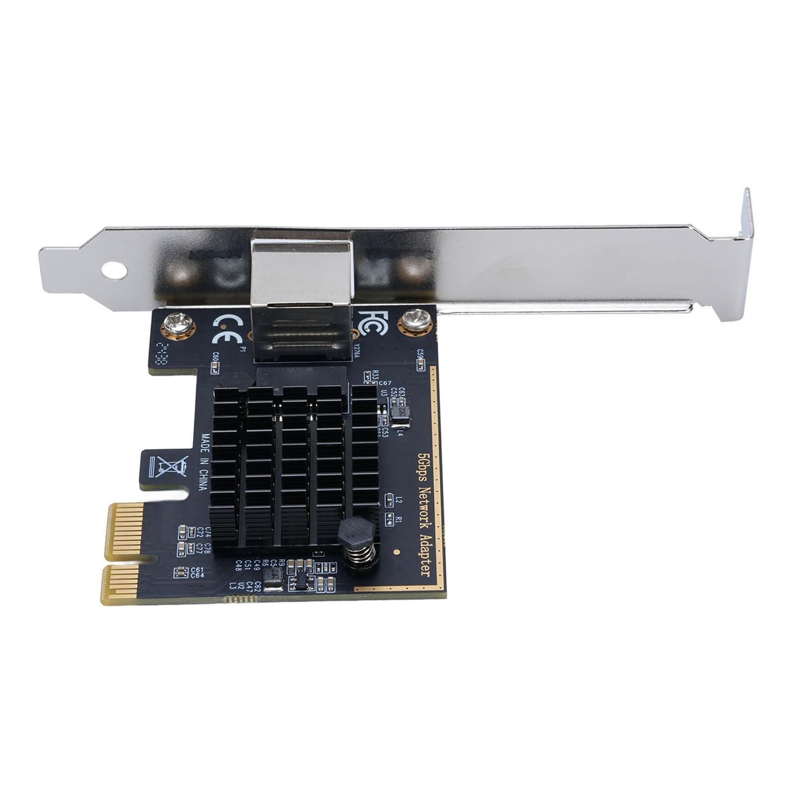 

Мережева карта PCI Express 5 Гбіт/с на чіпі RTL8126, порт RJ45, мережевий адаптер PCIe Ethernet для Win 7 8