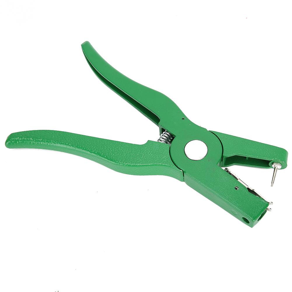 Metal Poultry Ear Tag Plier Equipment Livestock Marking Tool for Farm AnimalsGreen