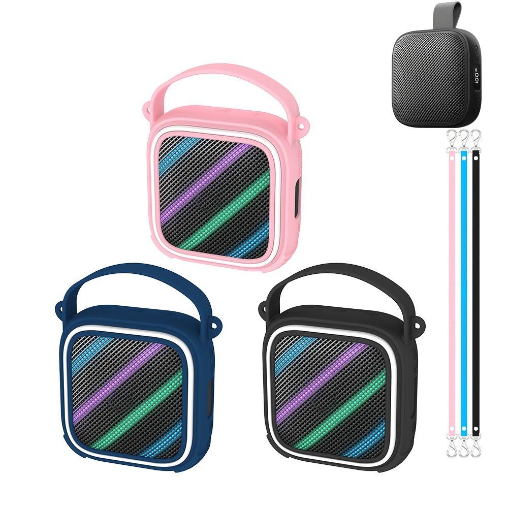 with Lanyard Speaker Case Speaker Carrying Cover for Anker Soundcore Boom Go 3i Speaker Accessories